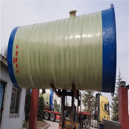 玻璃鋼一體化污水預制泵站與生物除臭箱的運輸安裝工程